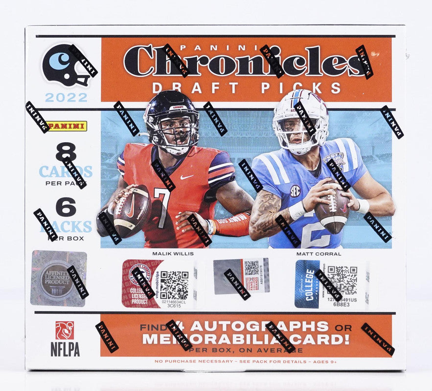 2022 Panini Chronicles Draft Picks Football Hobby Box