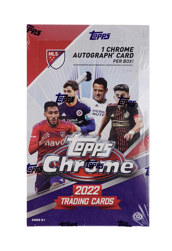 2022 Topps Chrome MLS Major League Soccer Hobby Box