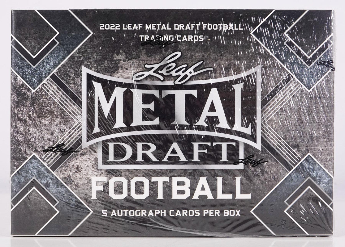 2022 Leaf Metal Draft Football Hobby Box