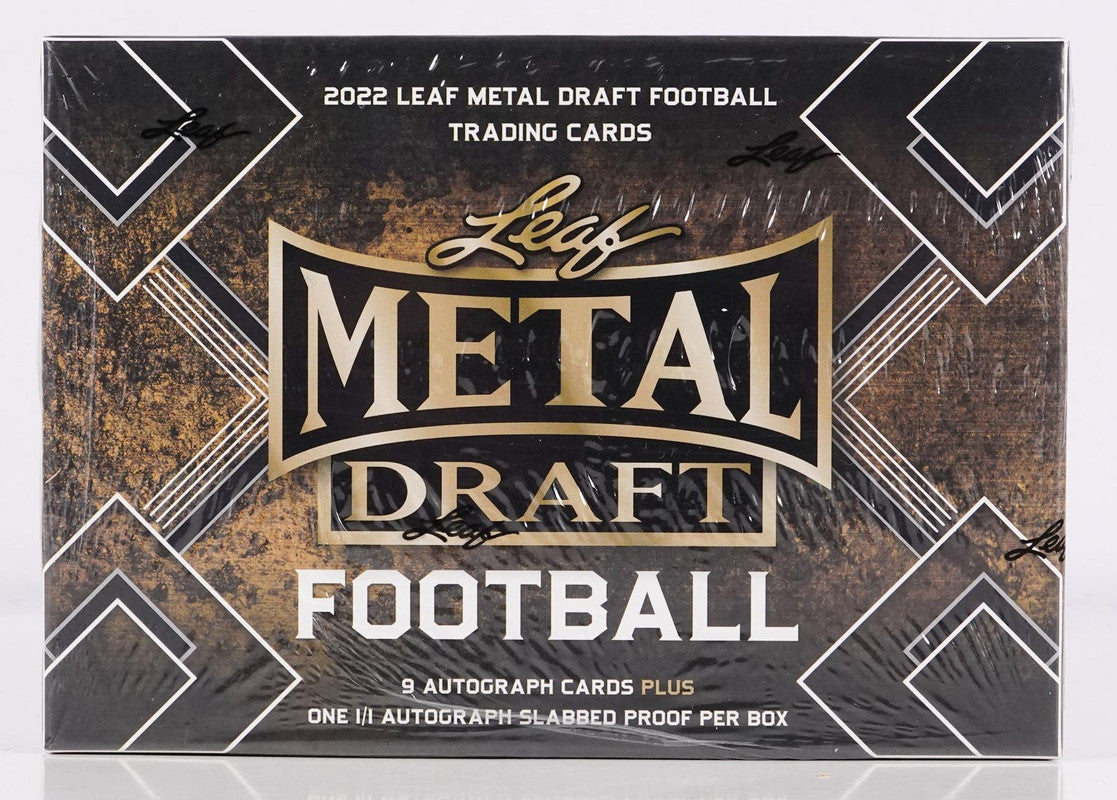 2022 Leaf Metal Draft Football Hobby Jumbo Box