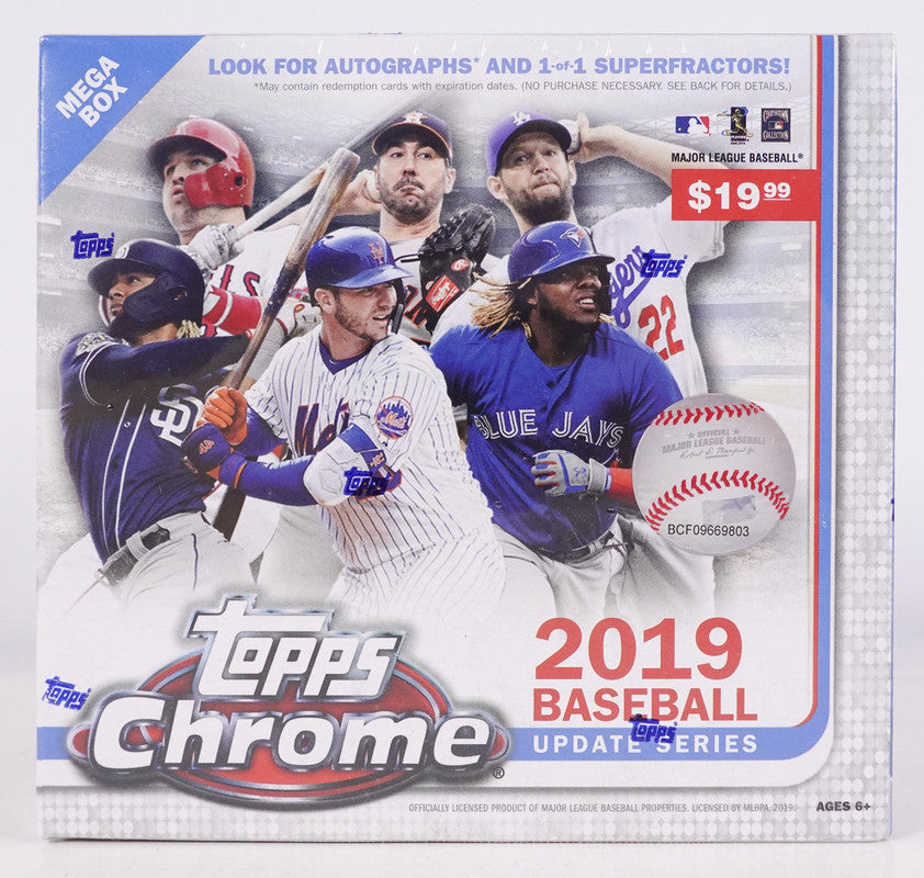 2019 Topps Chrome Update Series Baseball Mega Box