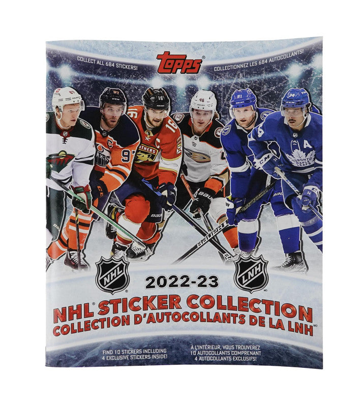 2022/23 Topps NHL Hockey Sticker Collection Album