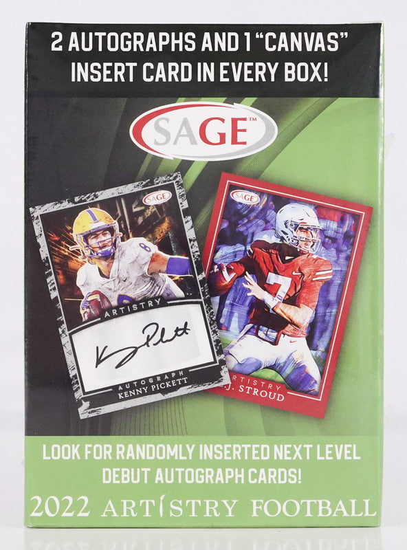 2022 Sage Artistry Football Blaster Box