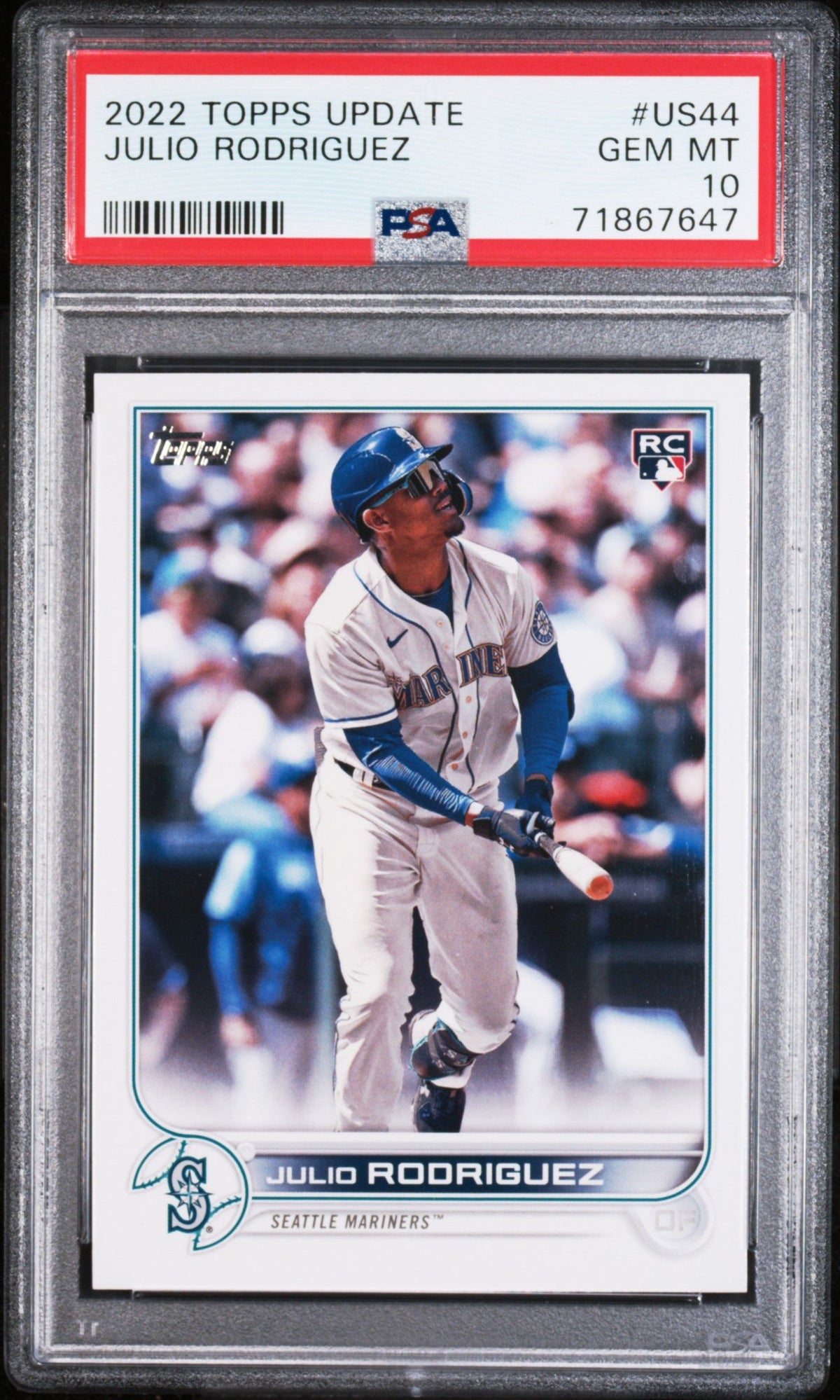 2022 Topps Update #US44 Julio Rodriguez PSA 10