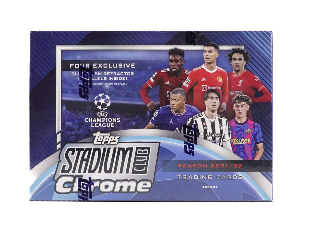 2021/22 Topps Stadium Club Chrome UEFA Champions League Soccer Mega Box