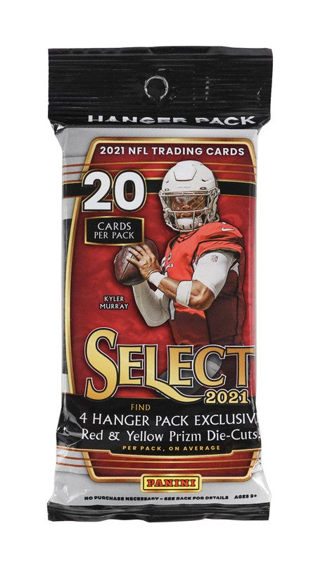 2021 Panini Select Football Hanger Pack (Red &amp;amp; Yellow Prizms)