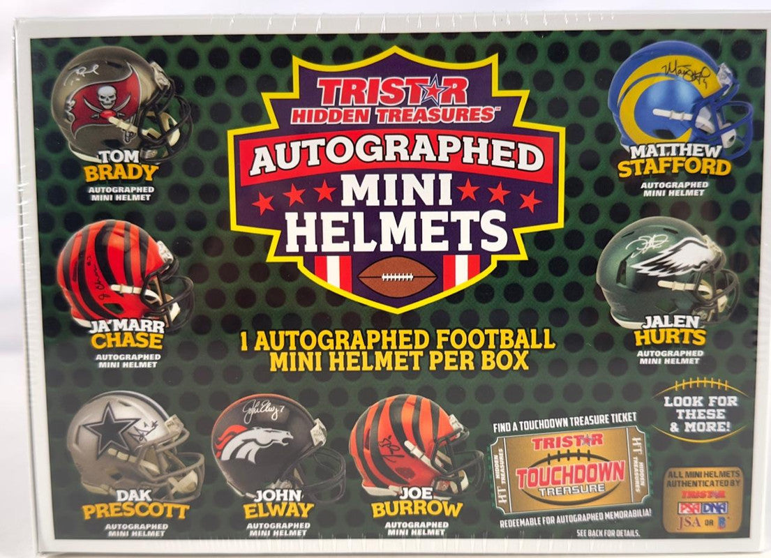 2022 TriStar Hidden Treasures Autographed Mini Helmets Season Edition Football Box