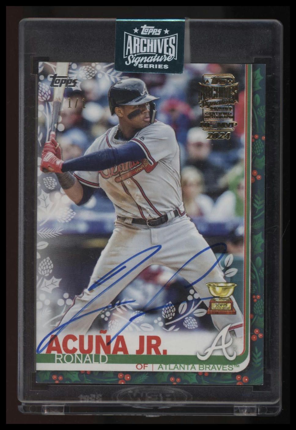 2024 Topps Archives Signature Series Ronald Acuna Jr 1/1