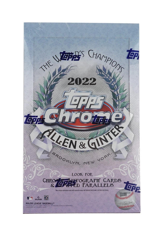 2022 Topps Allen &amp;amp; Ginter Chrome Baseball Hobby Box