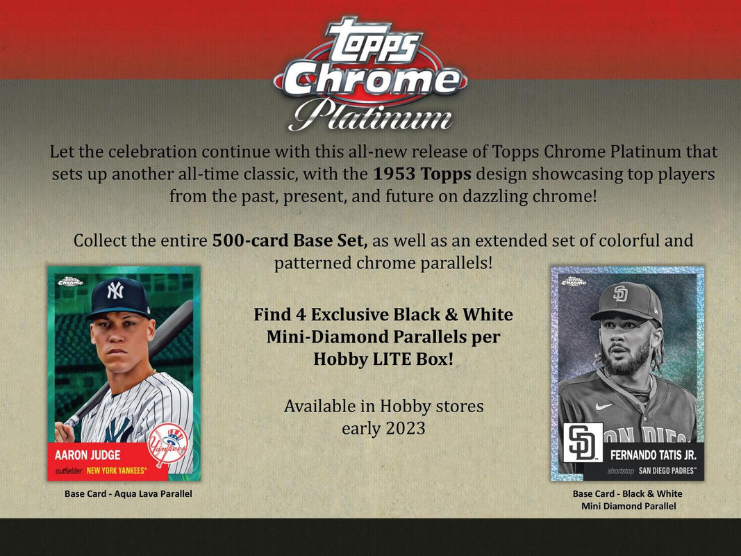 2022 Topps Chrome Platinum Anniversary Baseball Hobby LITE Box