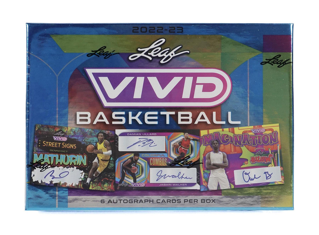 2022/23 Leaf Vivid Basketball Hobby Box