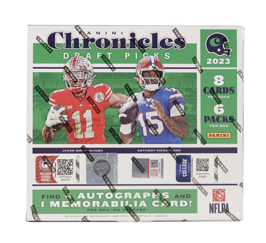 2023 Panini Chronicles Draft Picks Football Hobby Box