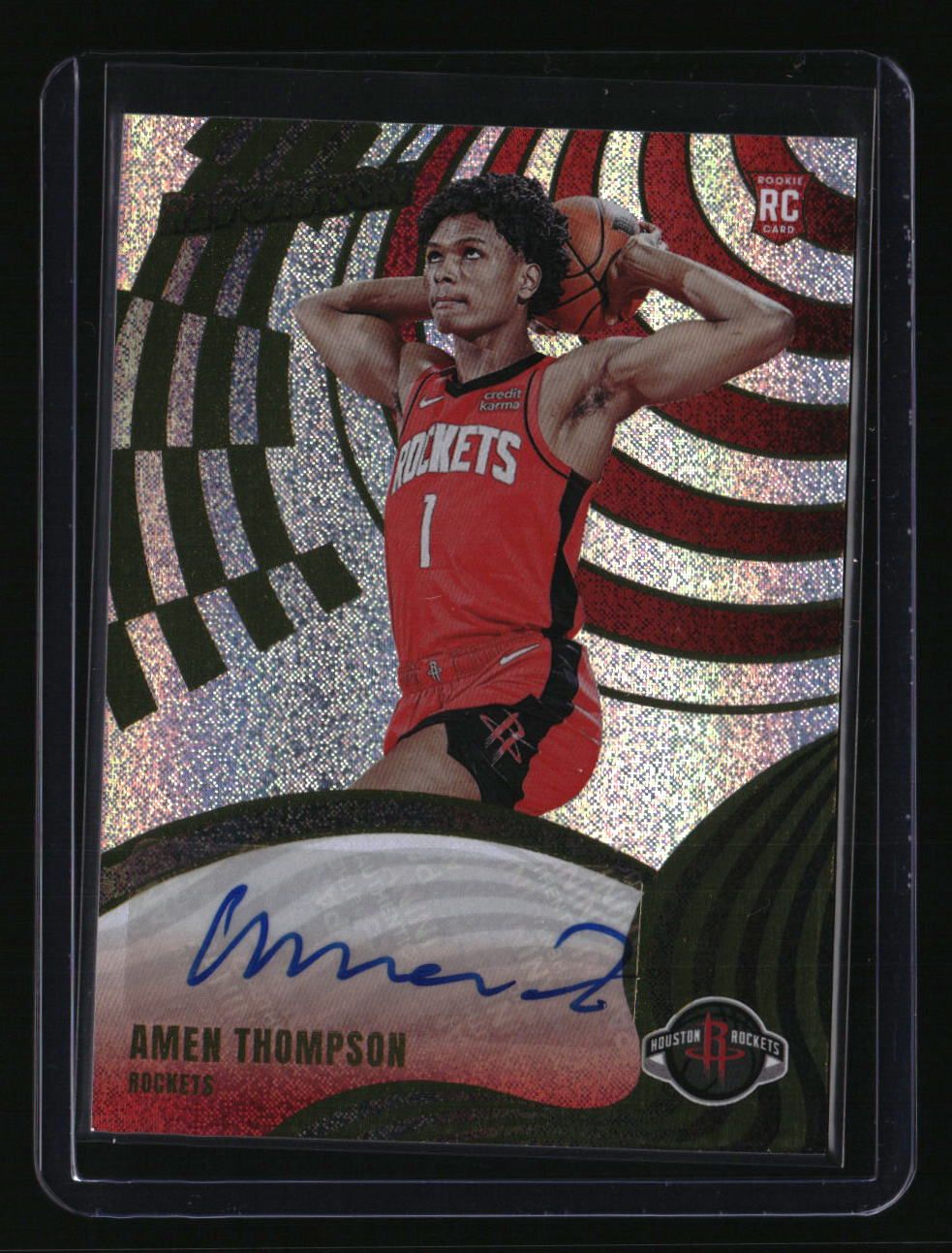 2023-24 Panini Revolution Amen Thompson Rookie Autographs Levels