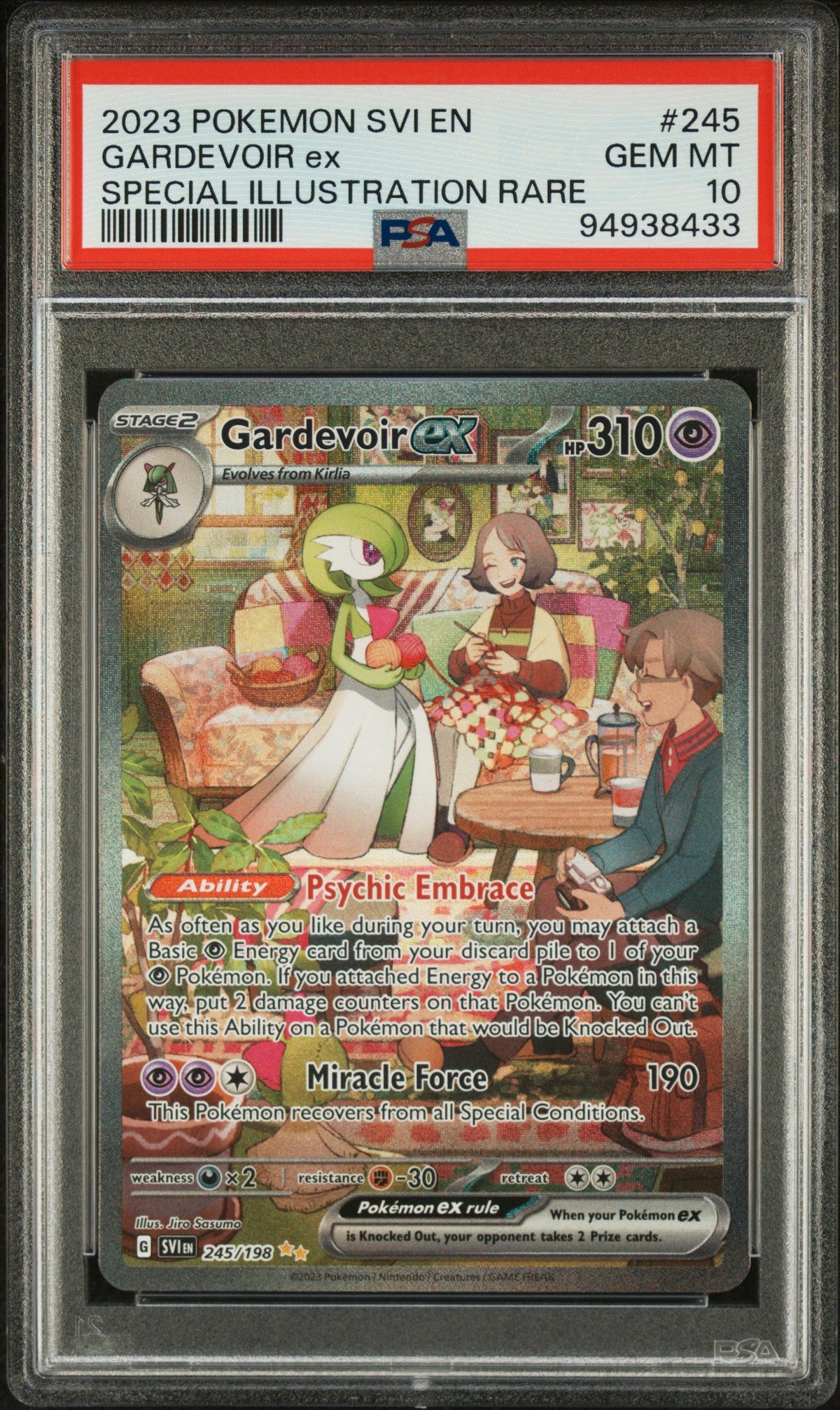 2023 Pokemon Scarlet &amp; Violet Gardevoir Ex Special Illustration Rare PSA 10