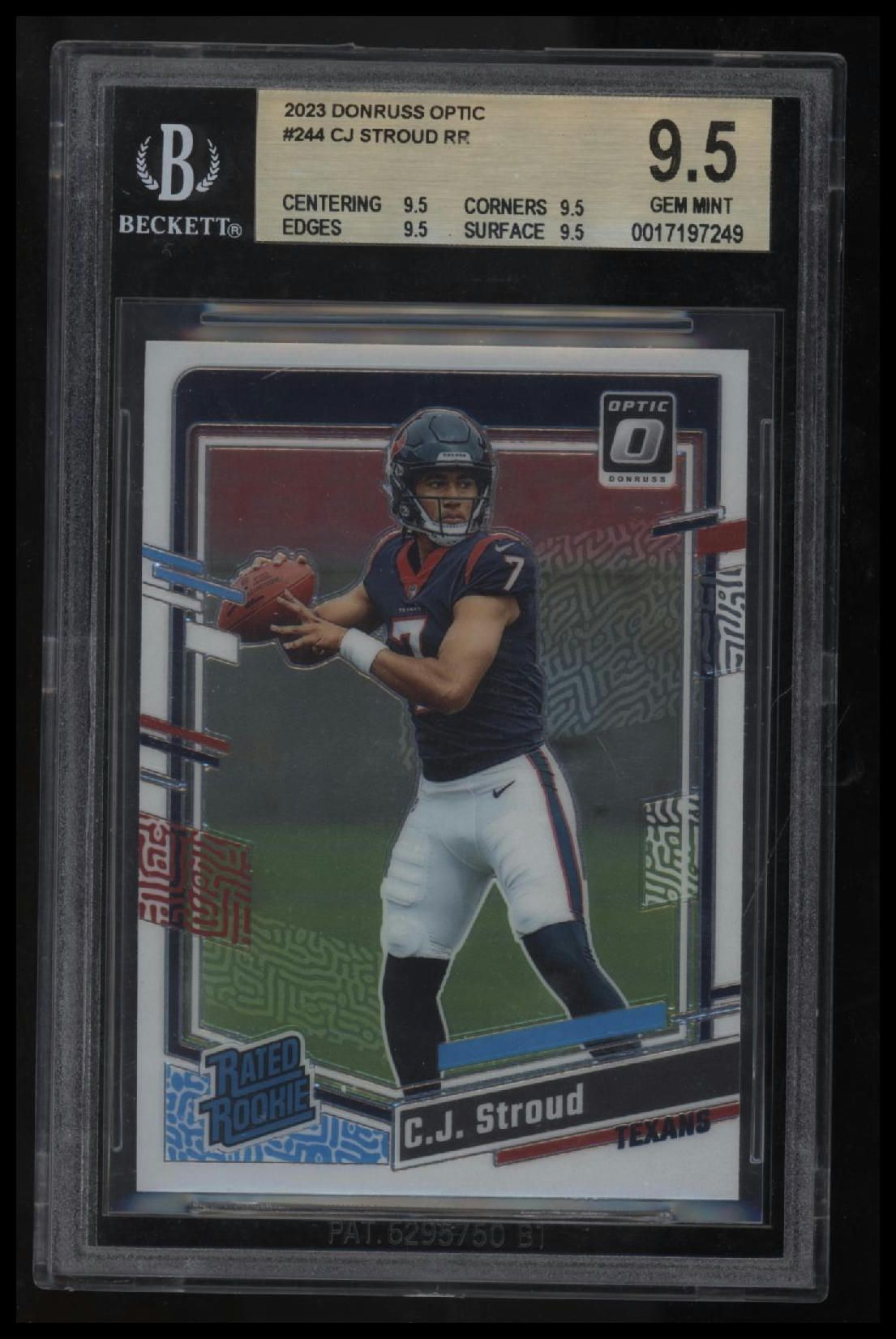 2023 Donruss Optic CJ Stroud RR RC BGS 9.5