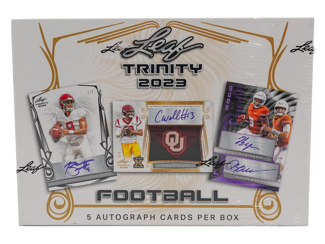 2023 Leaf Trinity Football Hobby Box