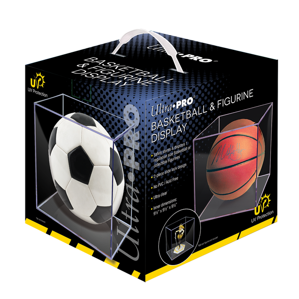 Basketball Clear Square Display Case with UV Block