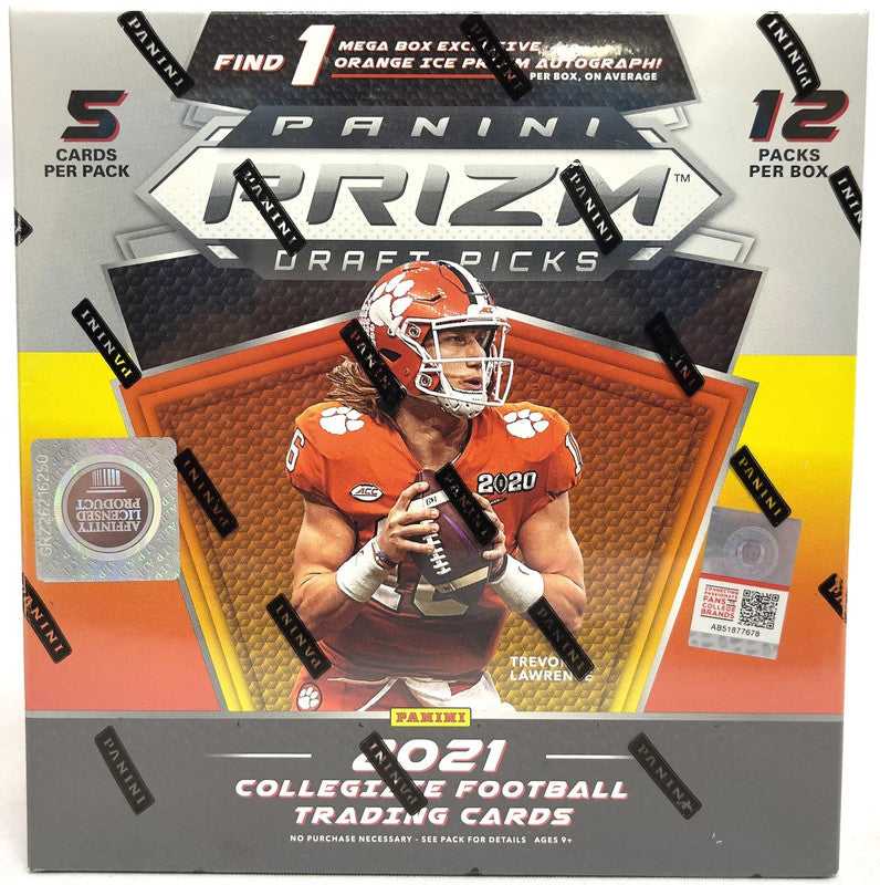 2021 Panini Prizm Draft Picks Football Mega Box (Orange Ice Prizms!)