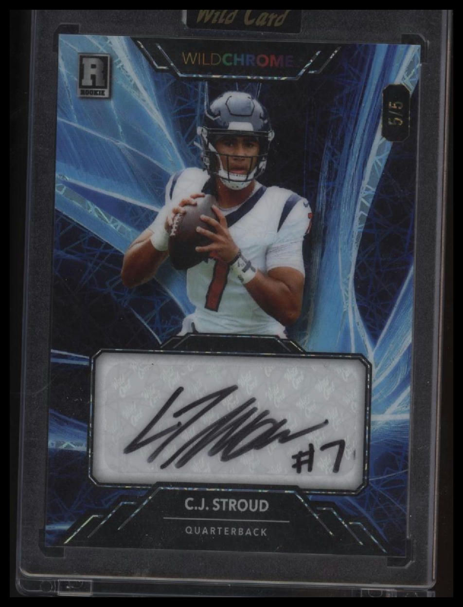 2023 Wild Card Chrome CJ Stroud Auto #/5 #WCL-A