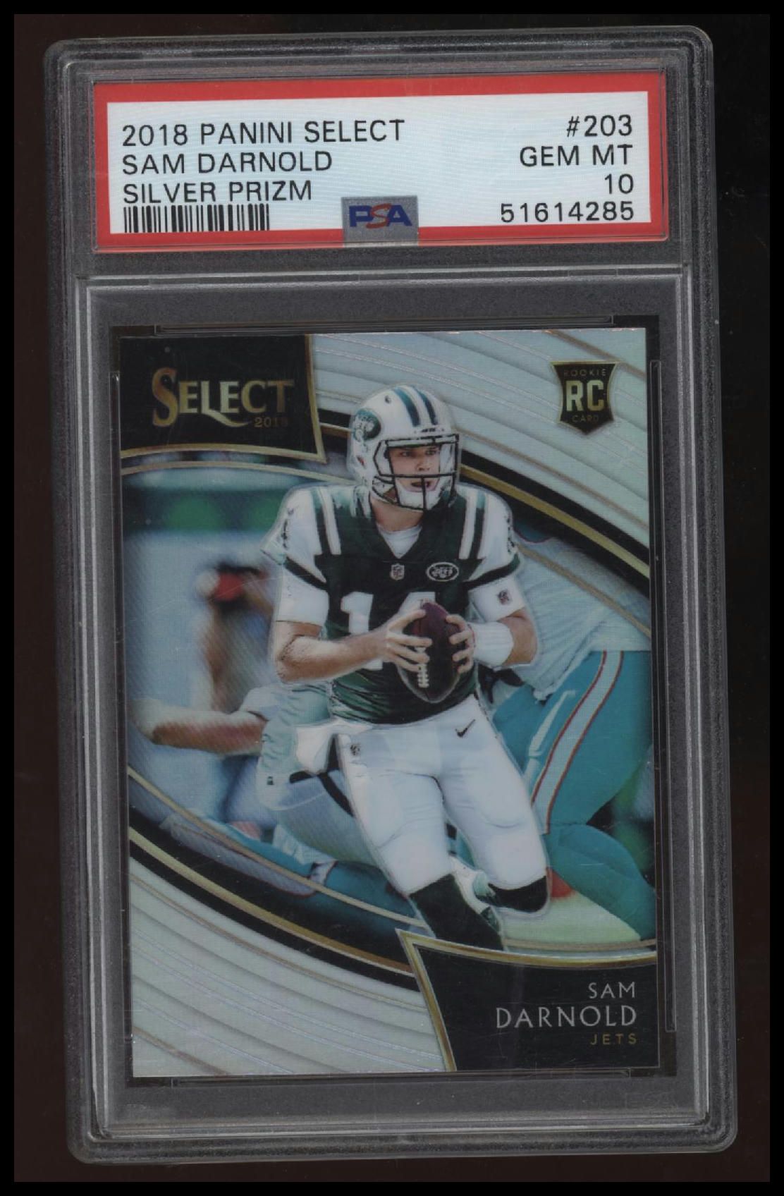 2018 Panini Select Sam Darnold Silver Prizm PSA 10 51614285