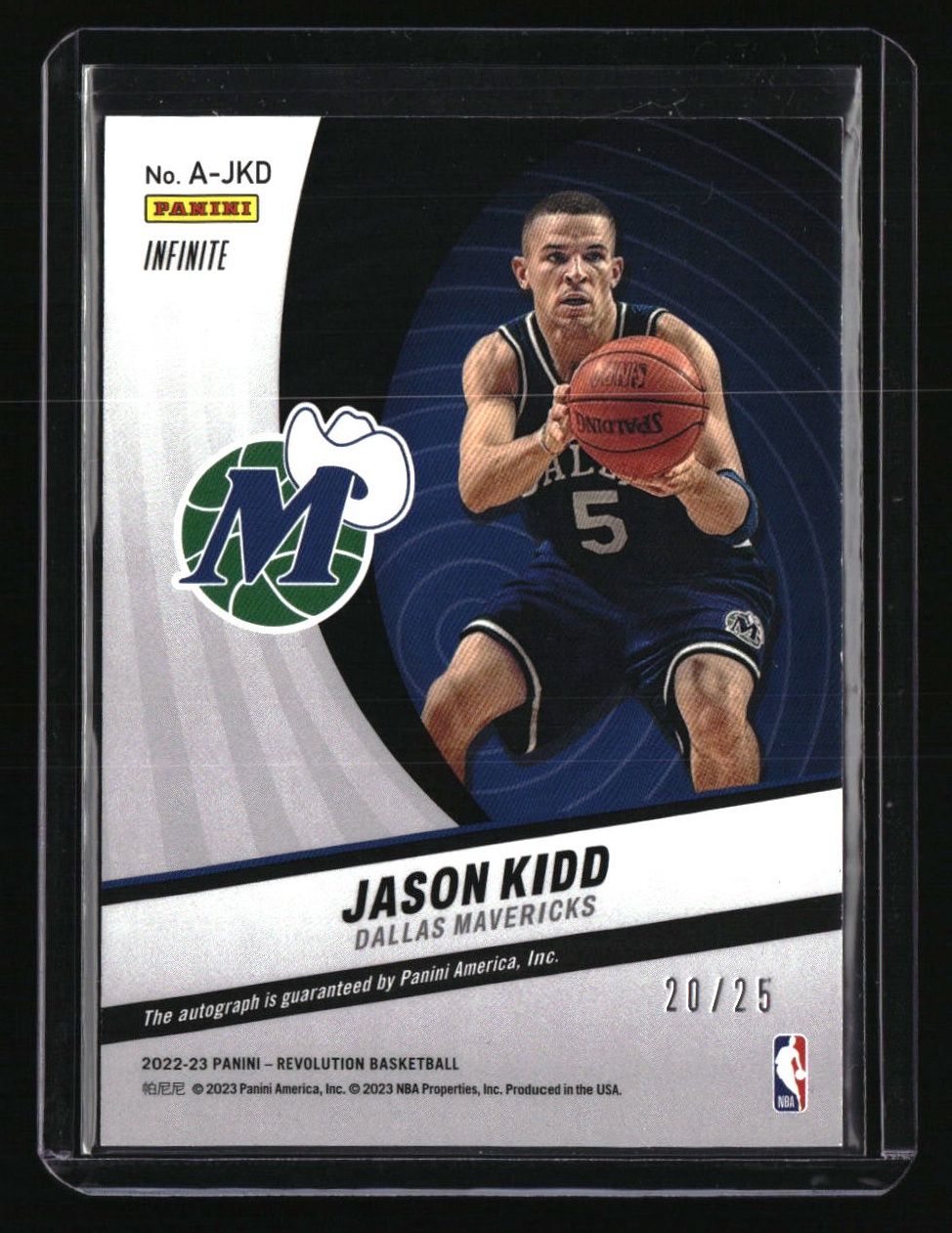 2022-23 Panini Revolution Jason Kidd Autographs Infinite #/25