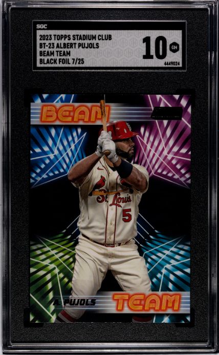 2023 Topps Stadium Club #BT-23 Albert Pujols Beam Team Black Foil SGC 10