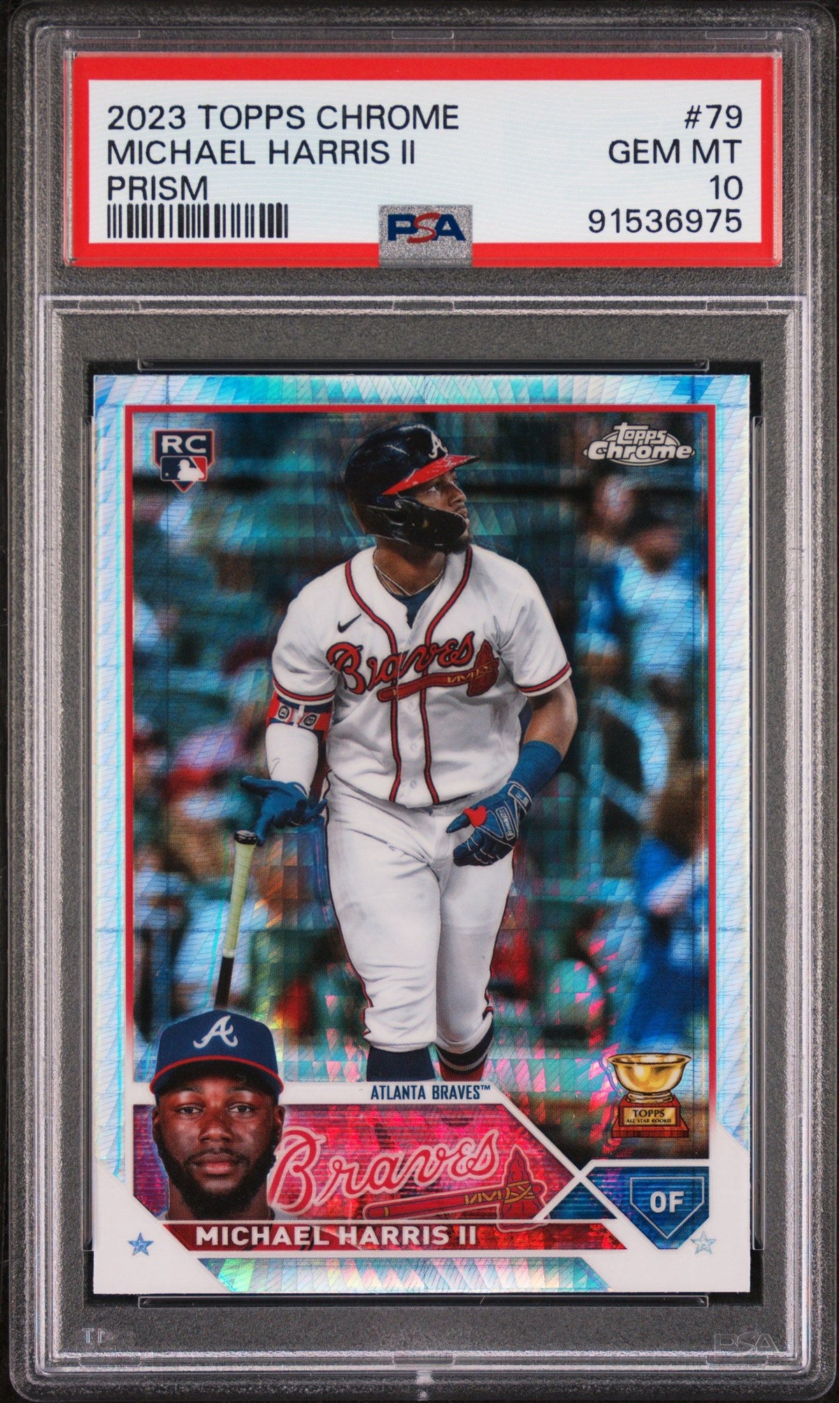 2023 Topps Chrome Michael Harris Ii Prism Refractor PSA 10