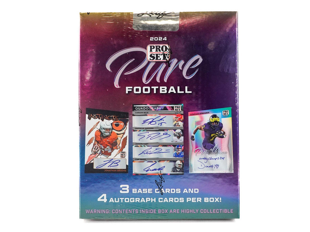 2024 Leaf Pro Set Pure Football Hobby Box