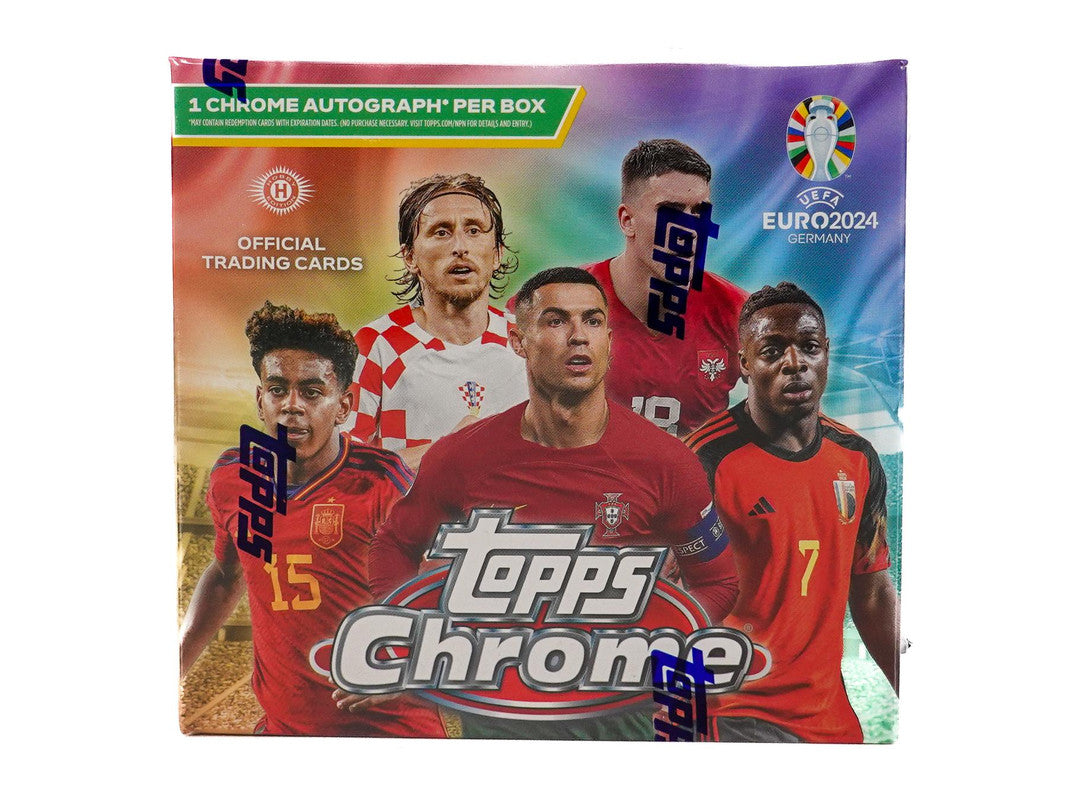 2023/24 Topps Chrome UEFA Euro Soccer Hobby Box