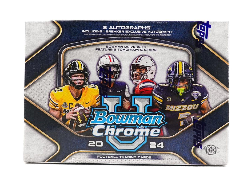 2024 Bowman University Chrome Football Breaker Delight Box