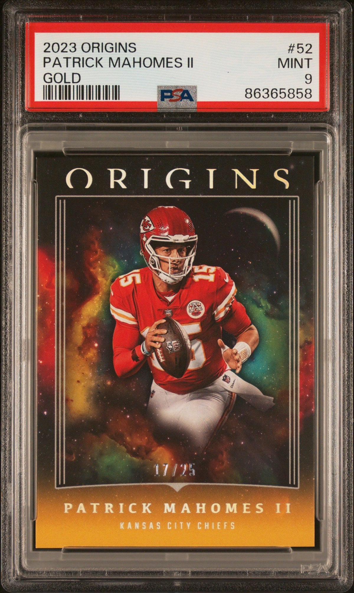 2023 Panini Origins Patrick Mahomes Ii Gold PSA 9