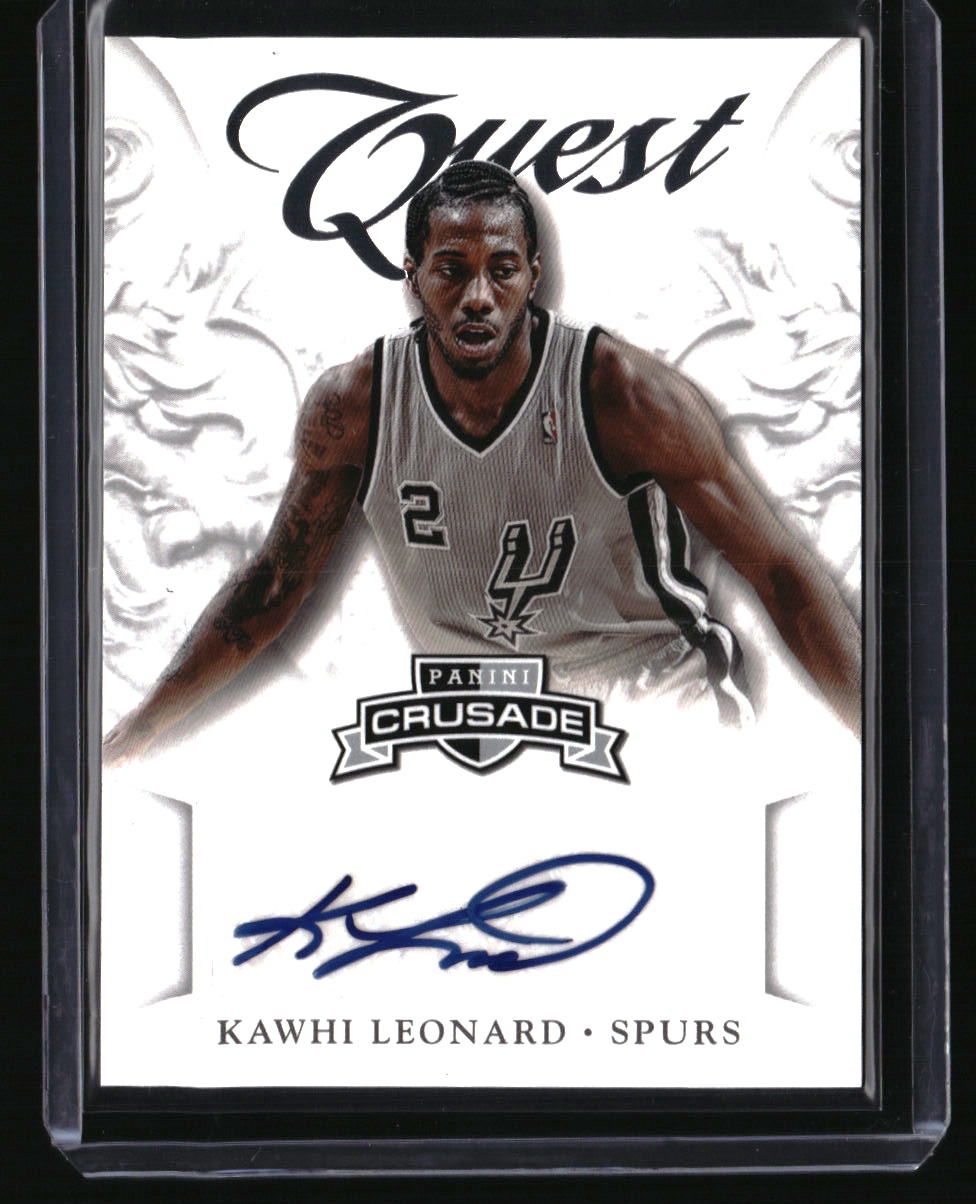 2012-13 Panini Crusade Kawhi Leonard Quest Autographs