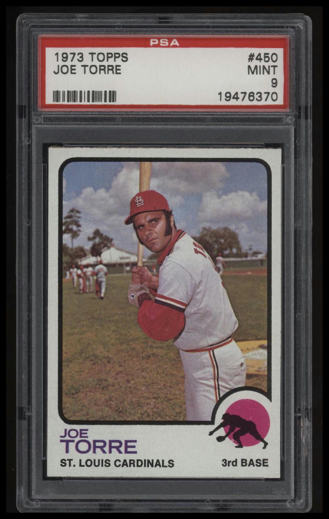 1973 Topps #450 Joe Torre PSA 9