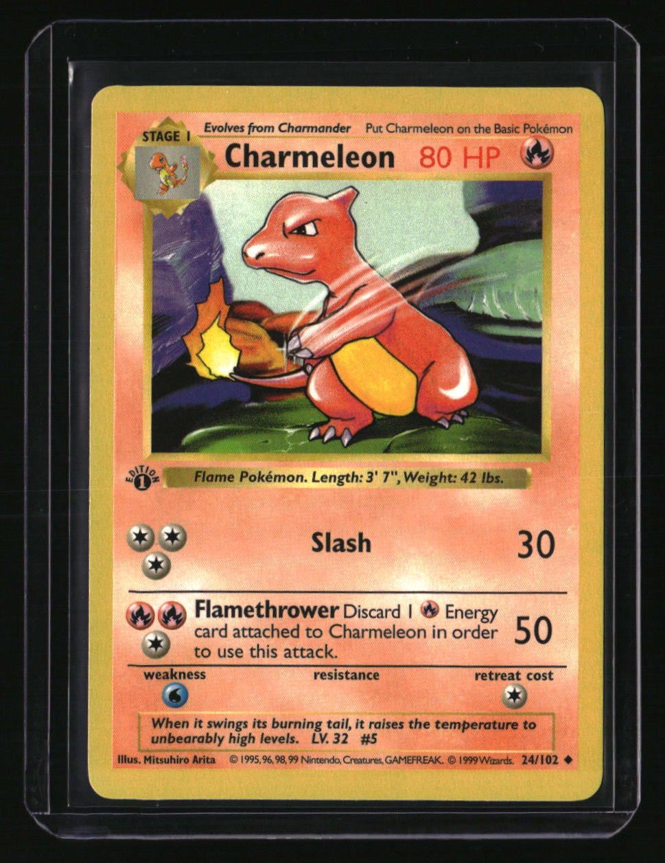 Base Set (Shadowless) Charmeleon 1st Edition