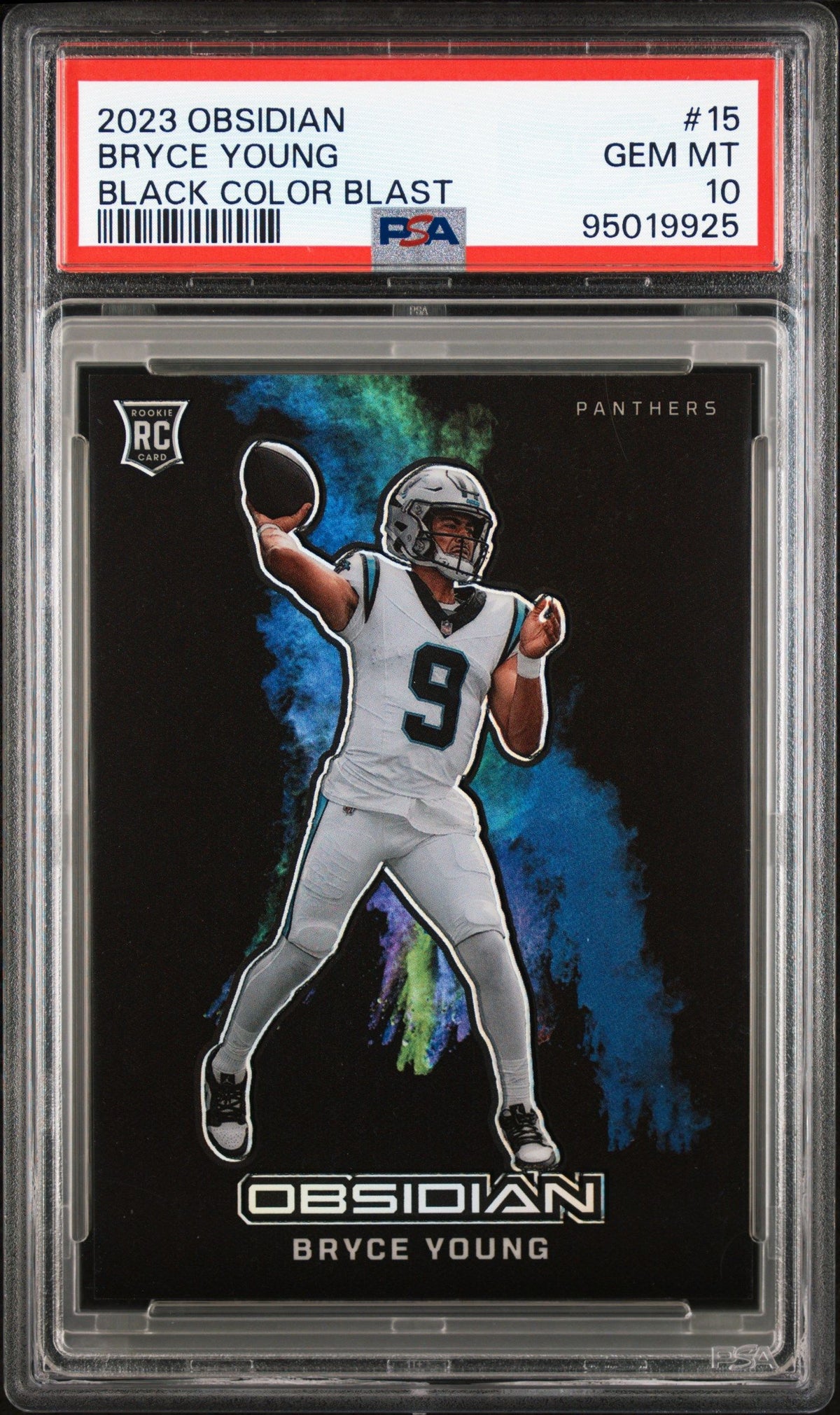 2023 Panini Obsidian Black Color Blast Bryce Young PSA 10