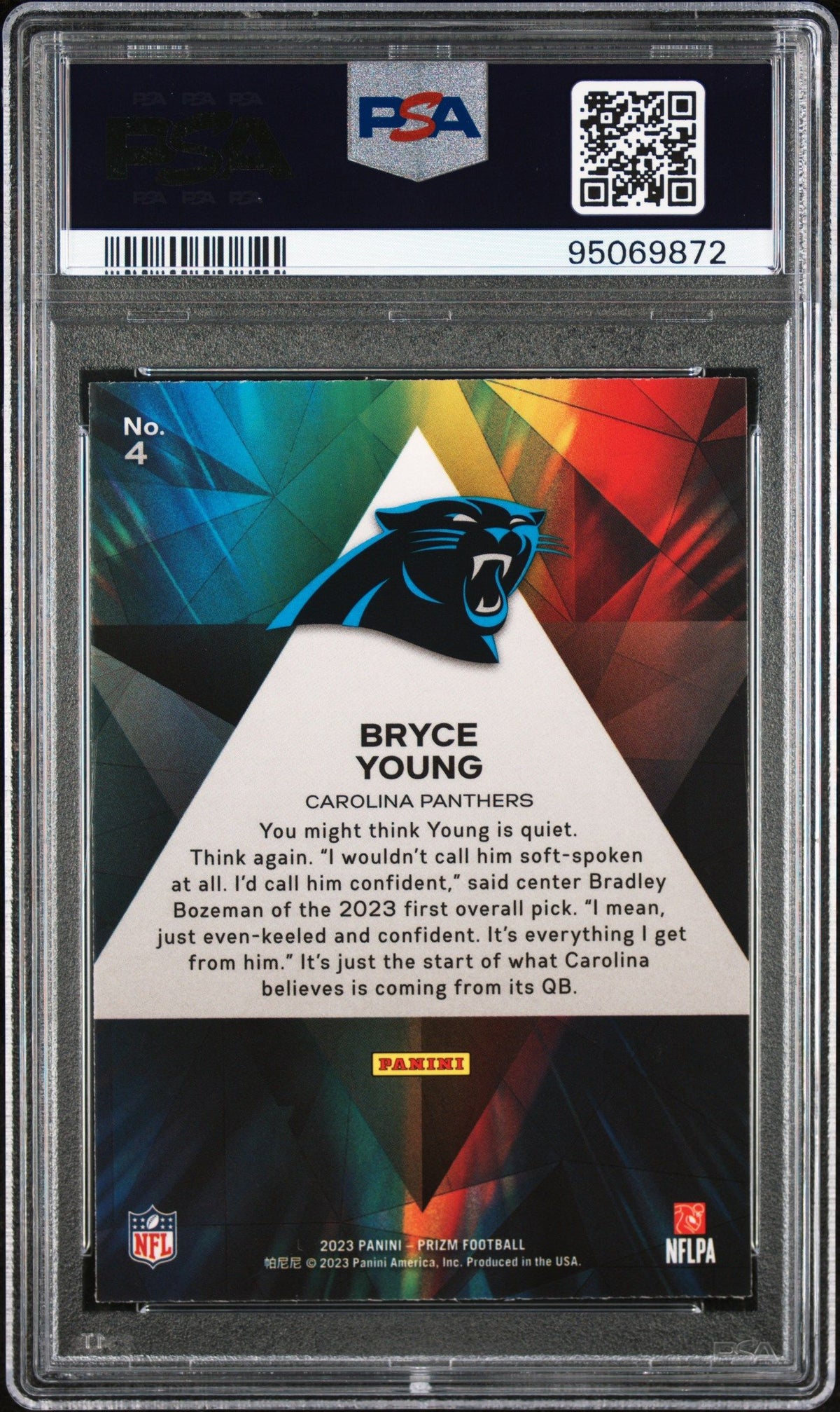 2023 Panini Prizm Prizmatic Bryce Young PSA 9 95069872