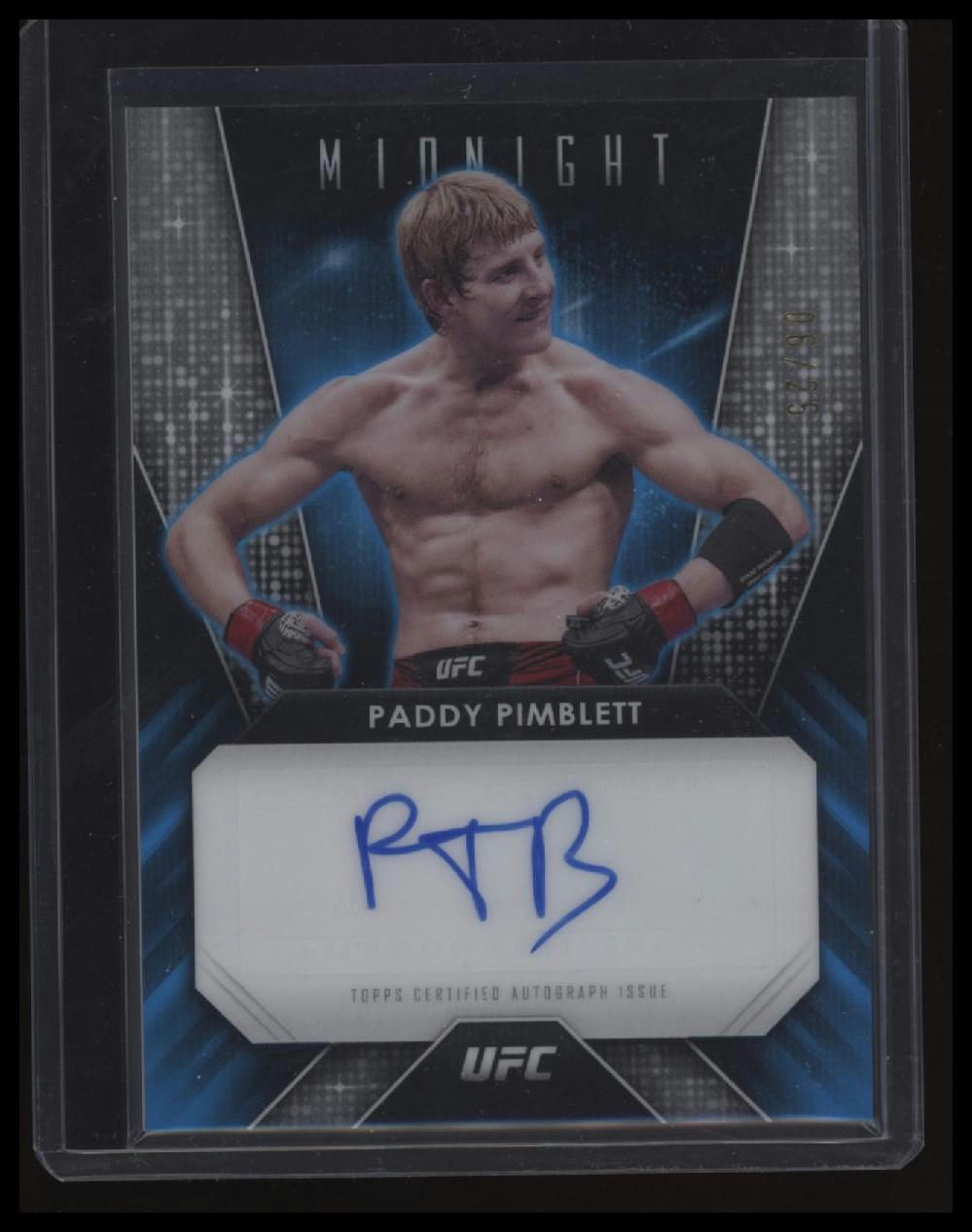 2024 Topps Midnight UFC Paddy Pimblett Glimmer Graphs Moonrise #/25