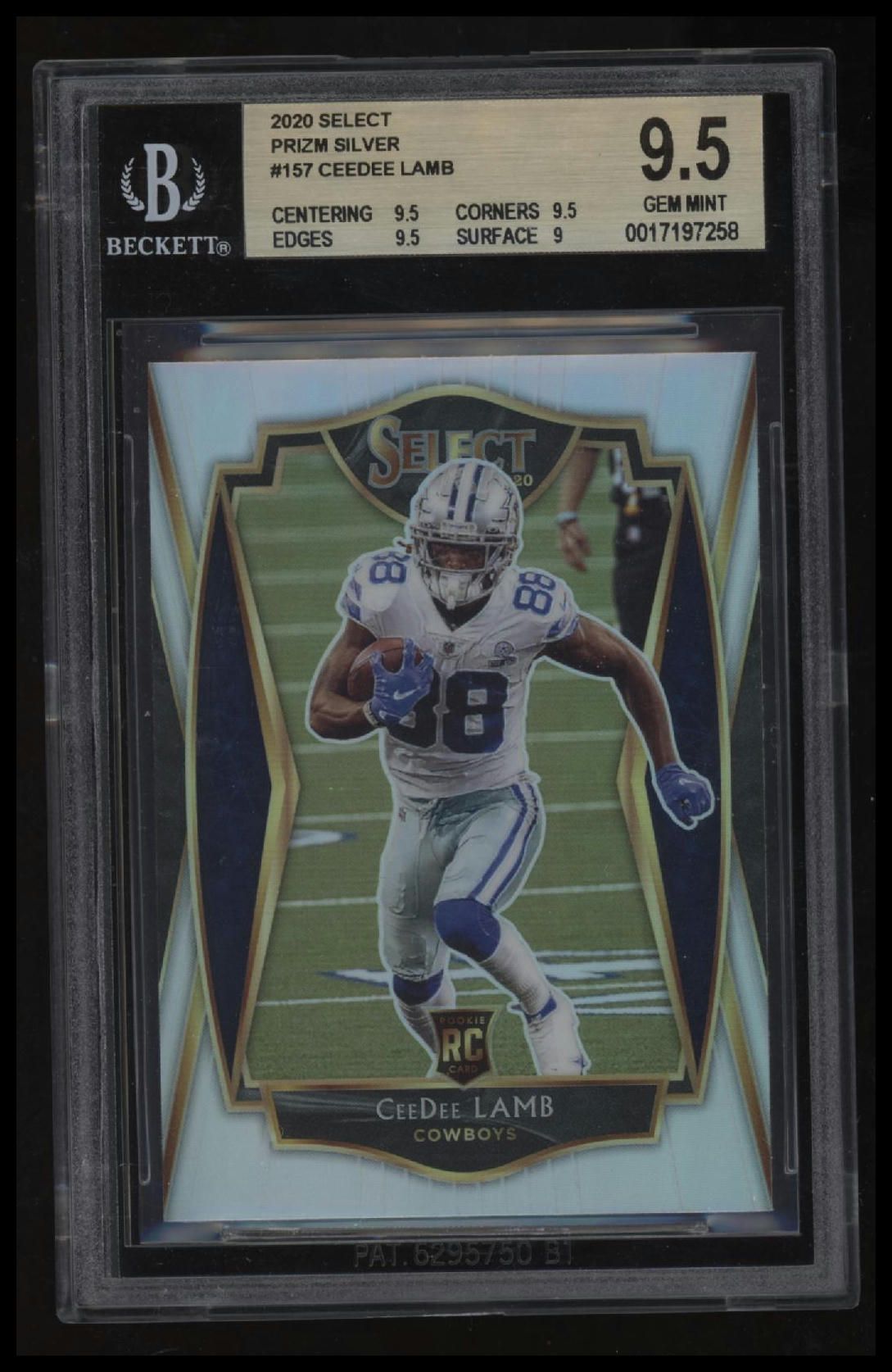 2020 Select Prizm Silver CeeDee Lamb BGS 9.5