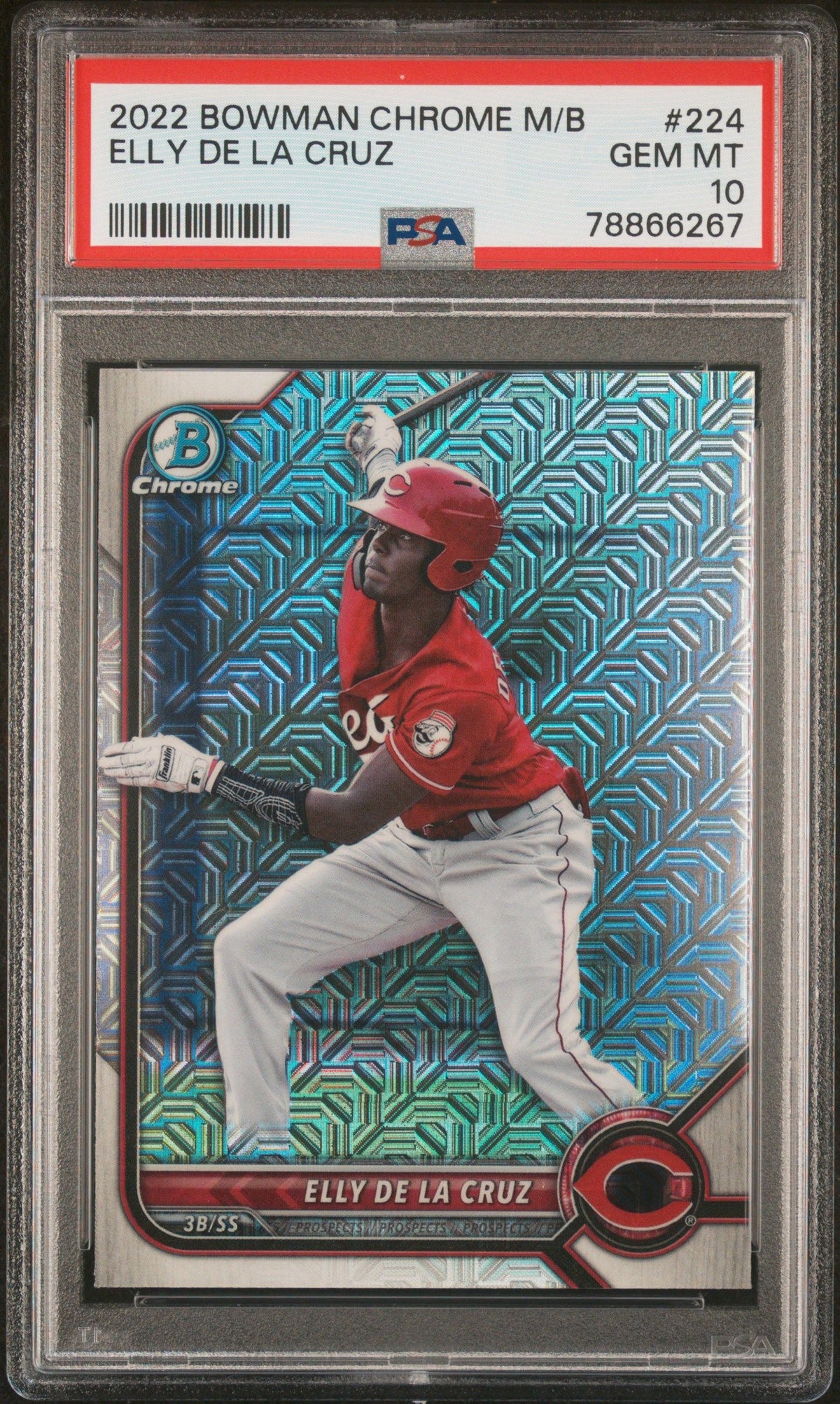 2022 Bowman Mega Box Chrome Elly De La Cruz PSA 10