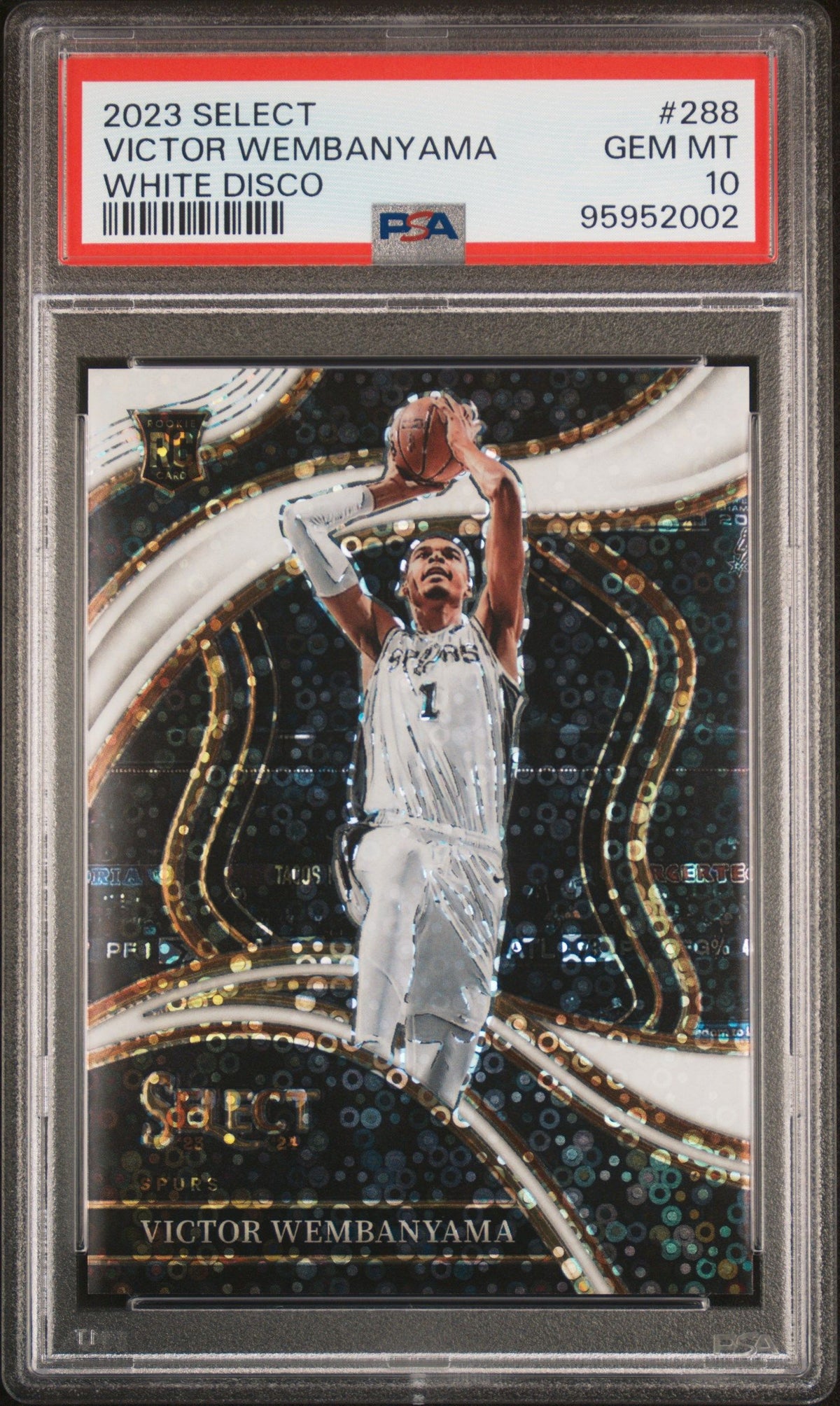 2023 Panini Select Victor Wembanyama White Disco PSA 10