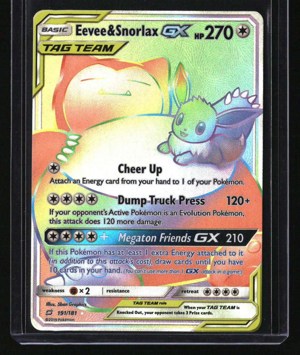 SM - Team Up Eevee &amp; Snorlax GX (Secret) LP