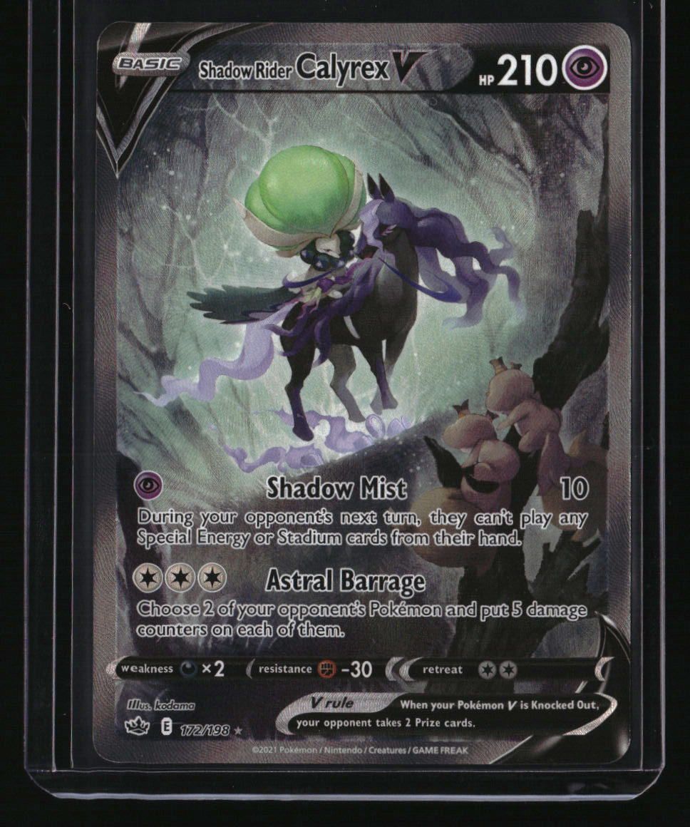 SWSH06: Chilling Reign Shadow Rider Calyrex V (Alternate Full Art) (LP)