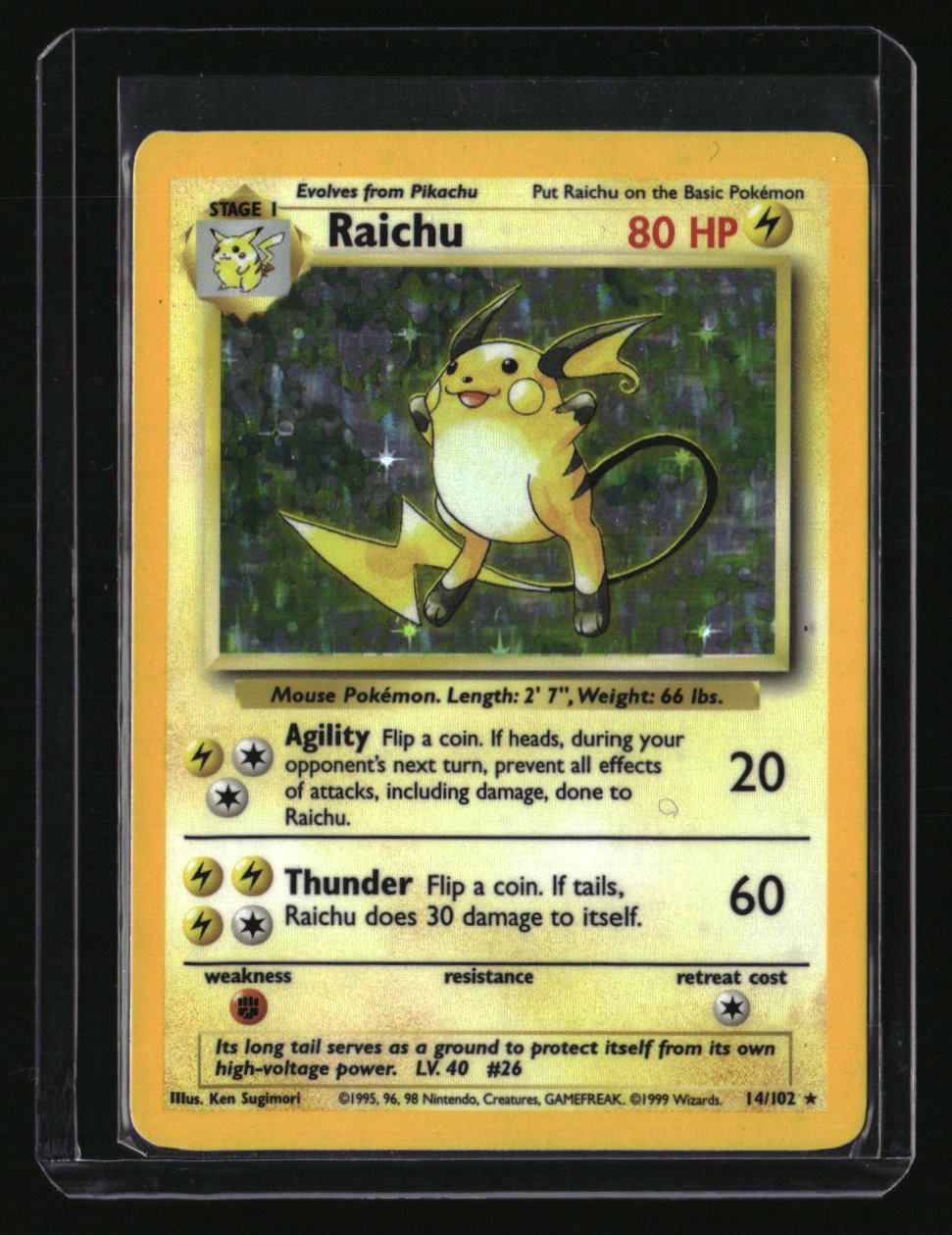 Base Set Raichu Holo LP 10001257