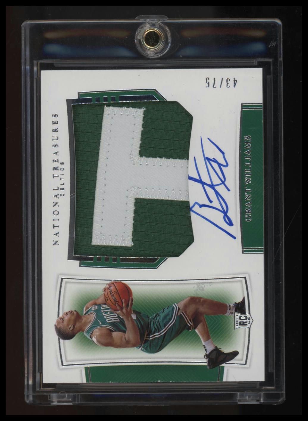 2019-20 Panini National Treasures Grant Williams Rookie Patch Auto #/75