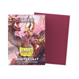 Dragon Shield Sleeves Matte Dual 25th Anniversary (Red Gold)