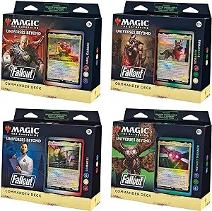 Magic: The Gathering Fallout Commander Deck Bundle – Includes All 4 Decks (1 Hail Caesar, 1 Scrappy Survivors, 1 Science!, and 1 Mutant Menace) (SALE!)