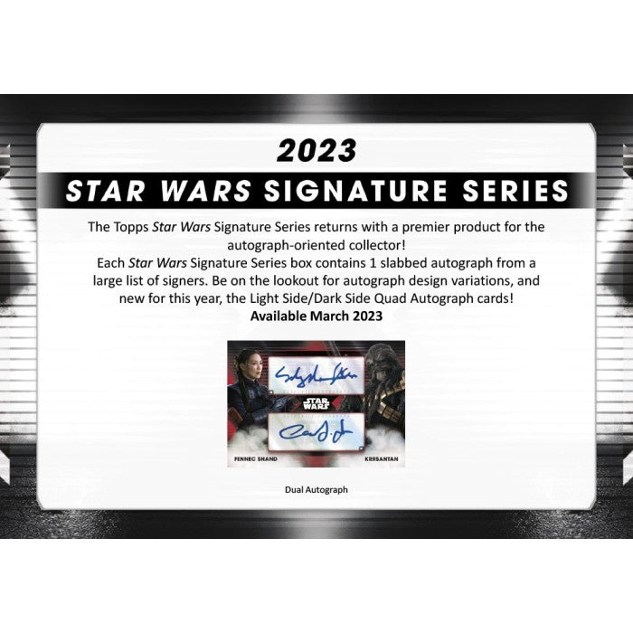 2023 Topps Star Wars Signature Series Hobby Box