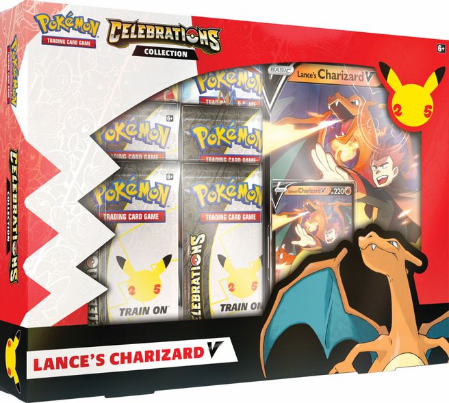 Pokemon TCG: Celebrations - Lance&amp;#x27;s Charizard V Collection Box