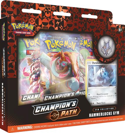 Pokemon TCG: Sword and Shield - Champion&amp;#x27;s Path Hammerlocke Gym Pin Collection Box