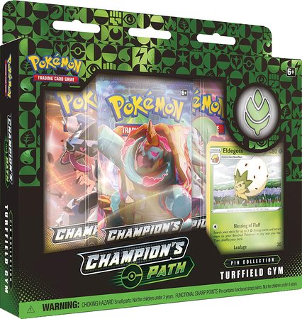 Pokemon TCG: Sword and Shield - Champion&amp;#x27;s Path Turffield Gym Pin Collection Box